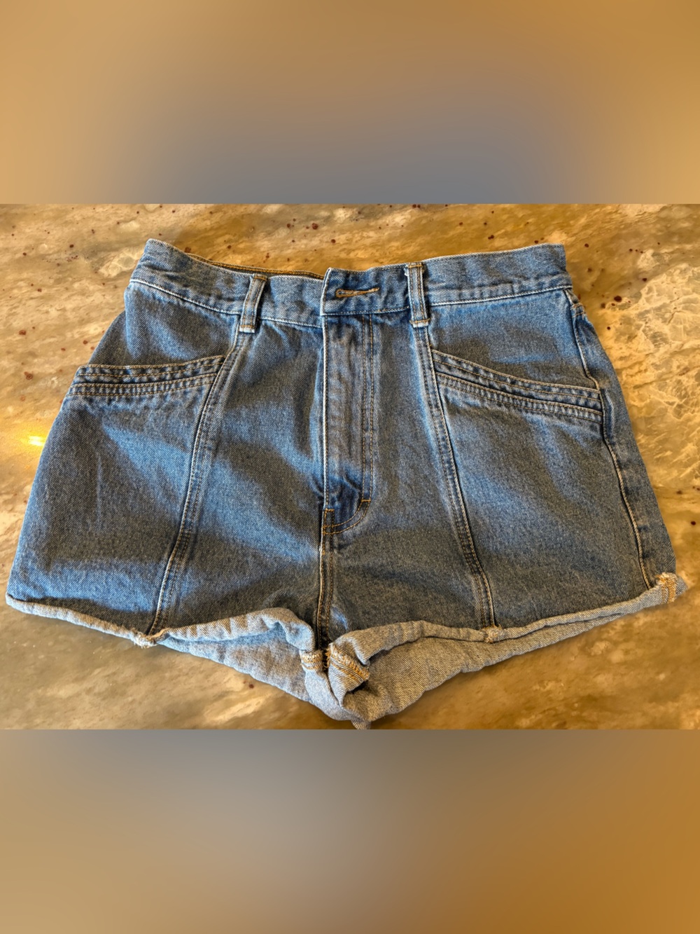 Afends Light Blue Denim Jeans with Contrast Stitching